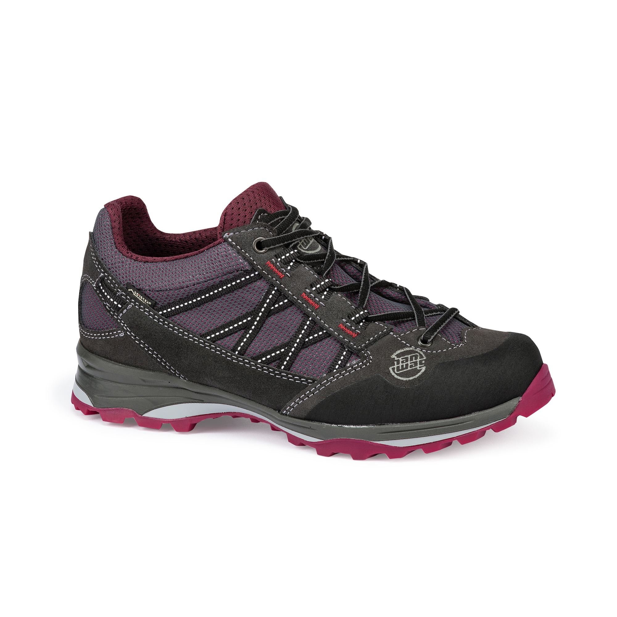 Hanwag Women's Belorado II Low GTX Hiking Shoes Deep Grey/dark Red JHIMR1642